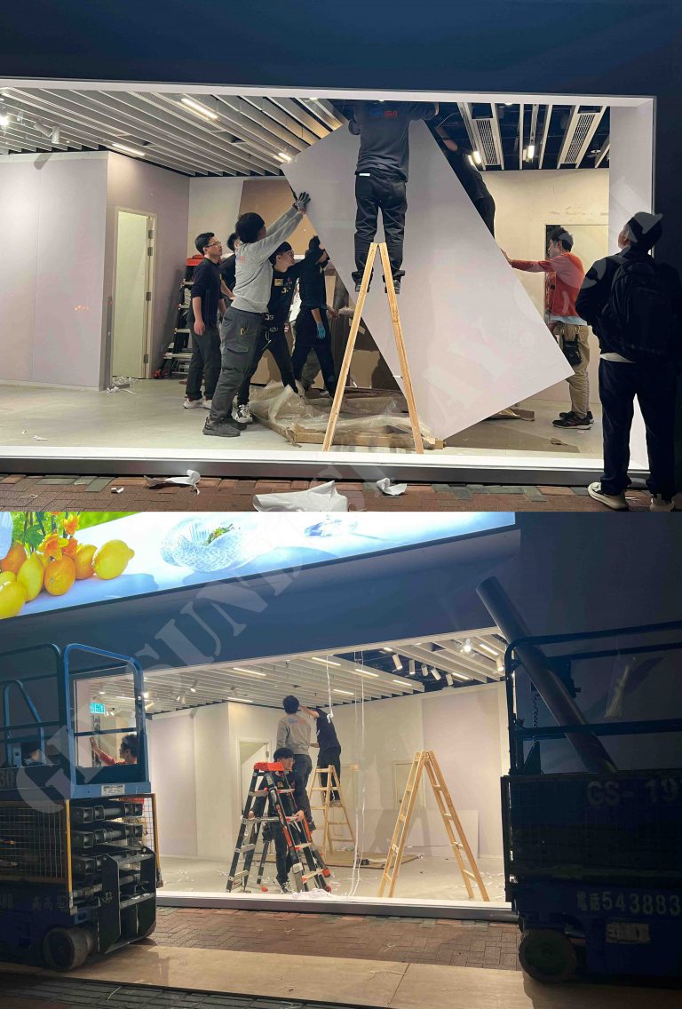 window display, store decoration, gold printing, silver printing, lenticular printing, advertising installation, creative solutions, retail brands, display stands, specialized printing