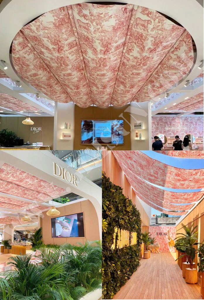 window display, store decoration, gold printing, silver printing, lenticular printing, advertising installation, creative solutions, retail brands, display stands, specialized printing